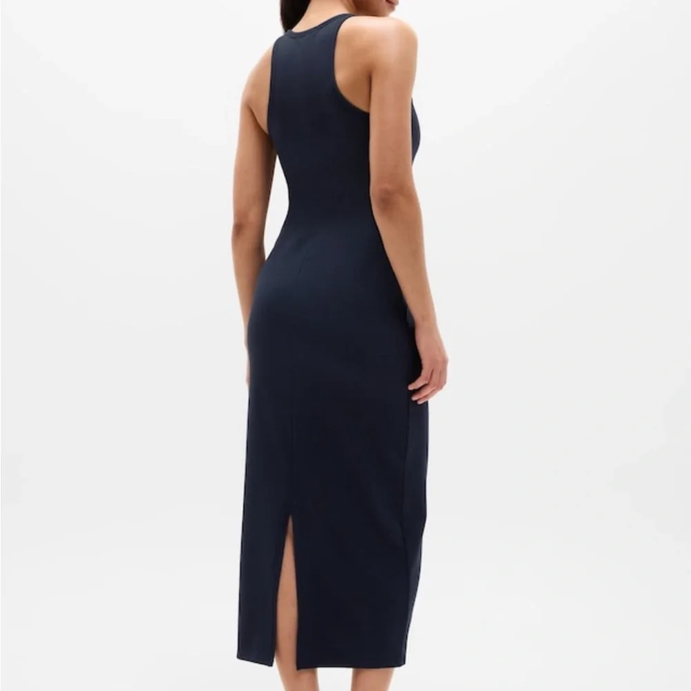 Athleta Sleeveless Navy Midi Tank Dress - Picture 2 of 8